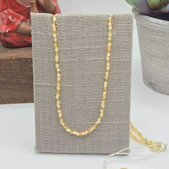 Gorjana Poppy Gem Necklace in Citrine - Picture 2 of 5